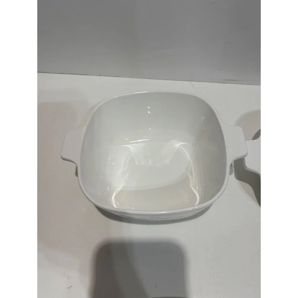 Corning Ware Casserole Dish Set 1QT & 1.5QT White Blue Cornflower Vintage descri